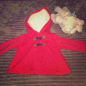 Carters Baby Girl Red Sherpa Coat